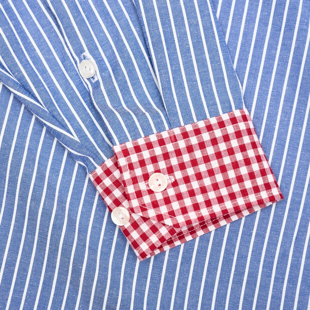 Oversized Shirt Blue-Red