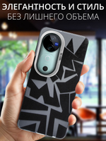 Дизайнерский чехол из пластика для VIVO V40 / V40 PRO / T3 ULTRA с усиленной защитой камеры и глянцем