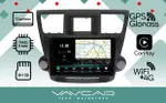 Магнитола для Toyota Highlander 2007-2013 (крутилки декоративные)- Vaycar VA77-0035-2K на Android 13, Быстрая, 2K QLED, CarPlay,4G SIM-слот