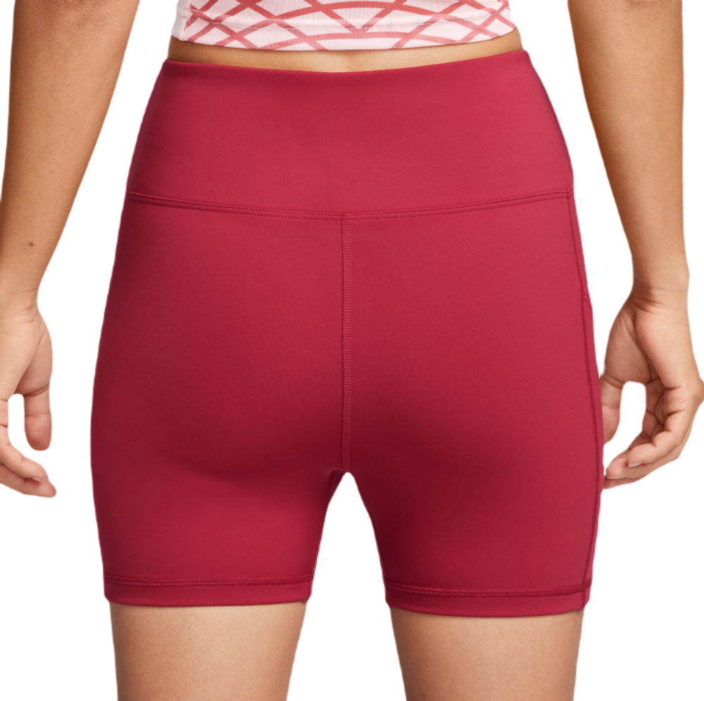 Женские Шорты теннисные Nike Dri-Fit Club 4" Short - noble red/white