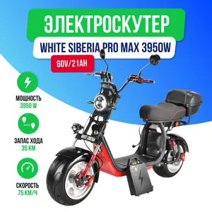 Электроскутер WHITE SIBERIA PRO MAX 3950W (Черный) фото №2