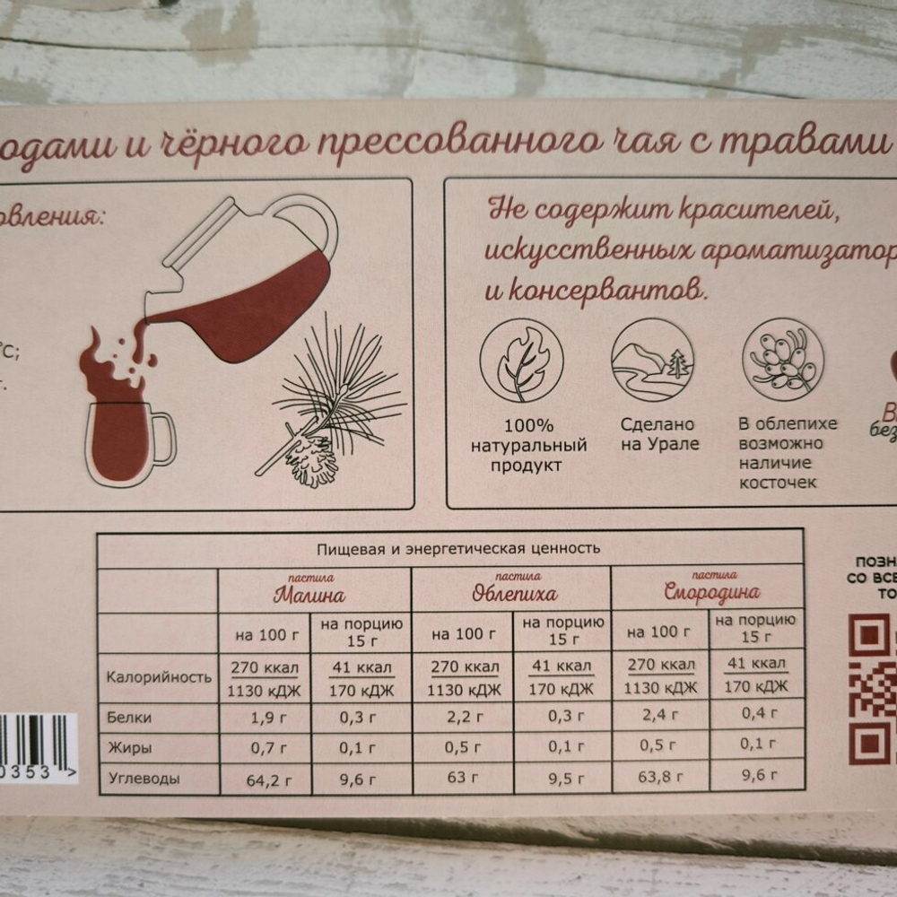 Подарочный набор Чай и пастила