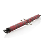 Металлическая распорка для фиксации оков для ног Scandal Spreader Bar (Цвет: черный с красным)