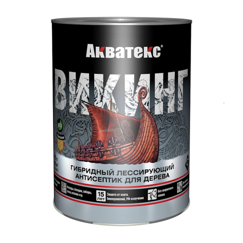 Пропитка по дереву Антисептик АКВАТЕКС Викинг  бесцветный  0,75л   новая тара (пласт.ведро)(Рогнеда)