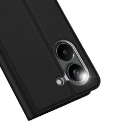 Чехол книжка черного цвета для смартфона Xiaomi Redmi Turbo 5 и Poco X8 Pro, серия Skin Pro Series от Dux Ducis