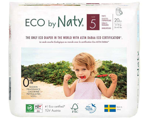 Подгузники-трусики Eco, размер 5 Naty