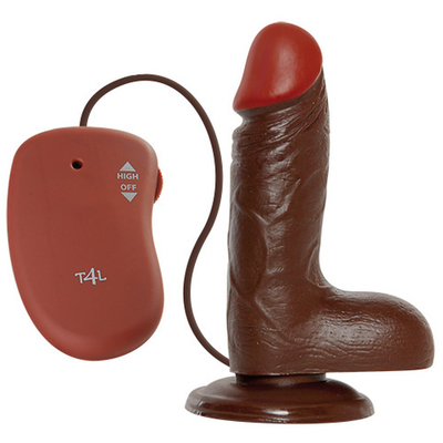 Коричневый вибратор REALISTIC VIBRATOR REAL RAPTURE BROWN - 17 см. (Цвет: коричневый)