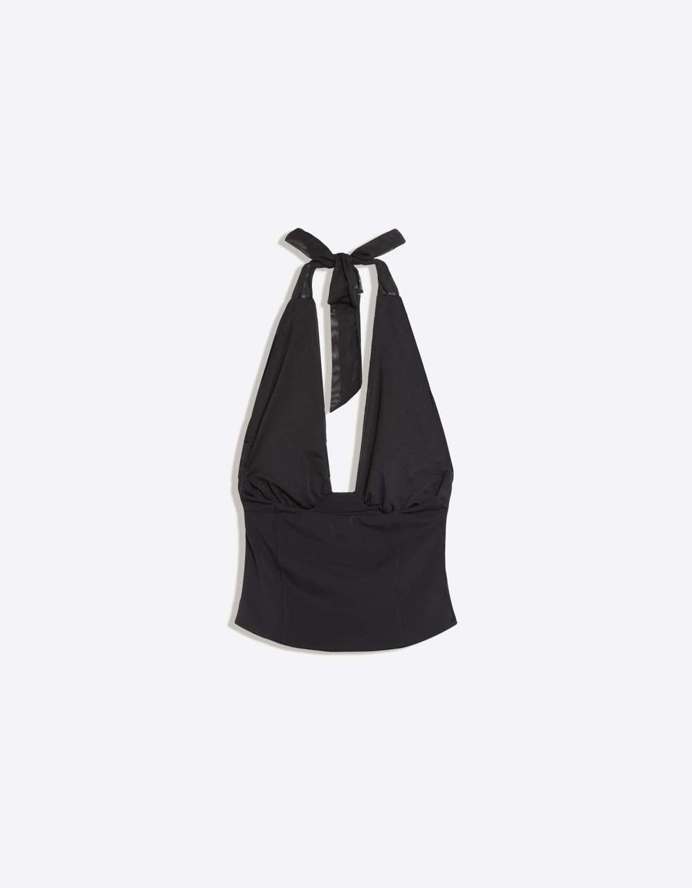 Женский топ-корсет из полупрозрачной ткани - BERSHKA