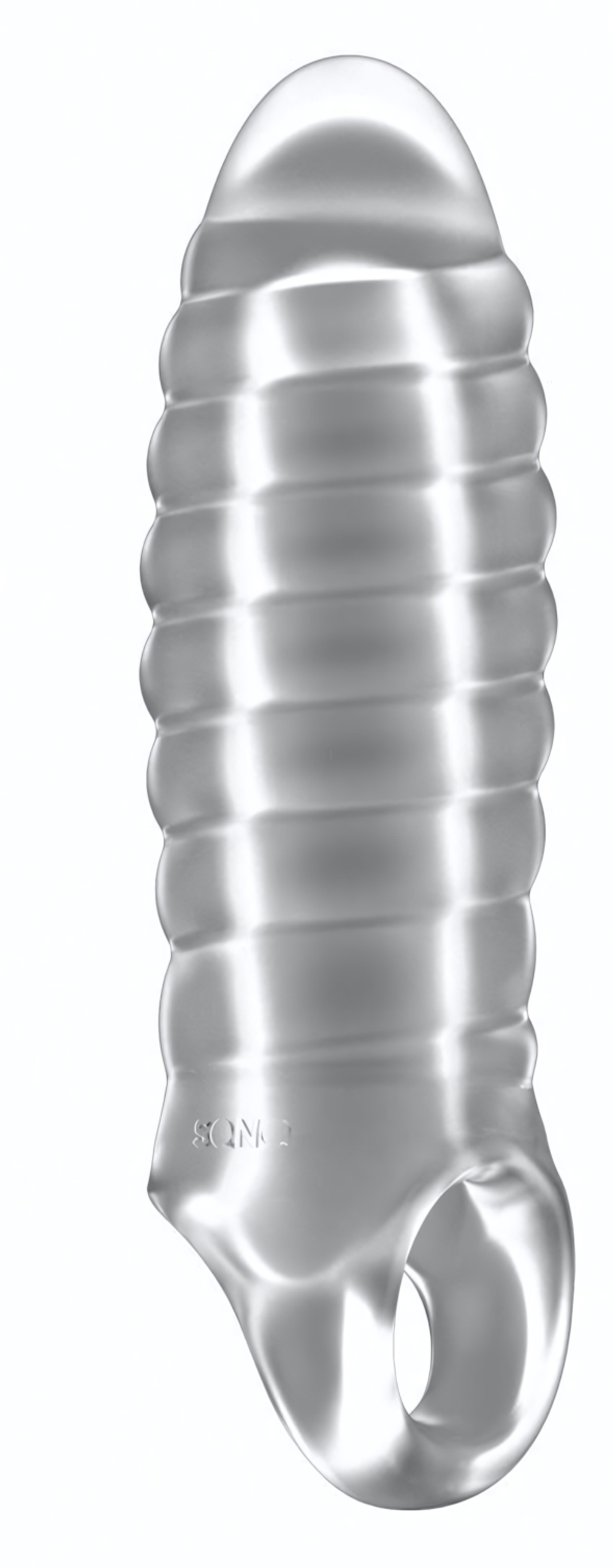 Прозрачная насадка на пенис закрытого типа N 36 Stretchy Thick Penis Extension - 15,2 см. (Цвет: прозрачный)