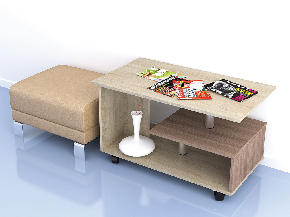 Столик журнальный Консул-5, дуб сонома