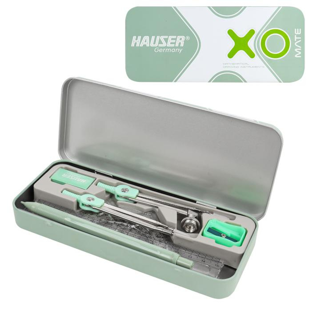 Готовальня 10 предметов "XO mate" в метал. Футляре HA6418-5 (Darvish)