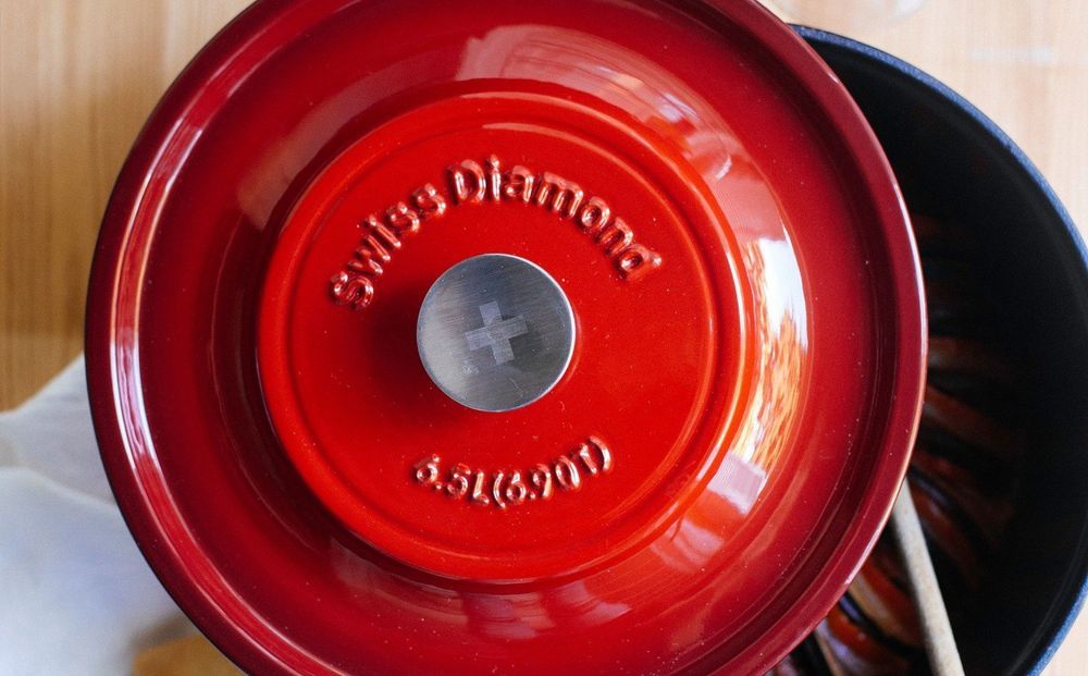 Чугунная кастрюля Swiss Diamond PC 1020CR - 7
