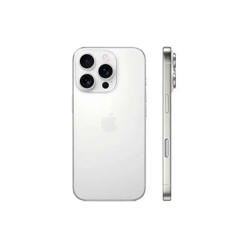 Смартфон Apple iPhone 16 Pro 128GB, Nano-SIM + eSIM, White Titanium (Титановый белый)