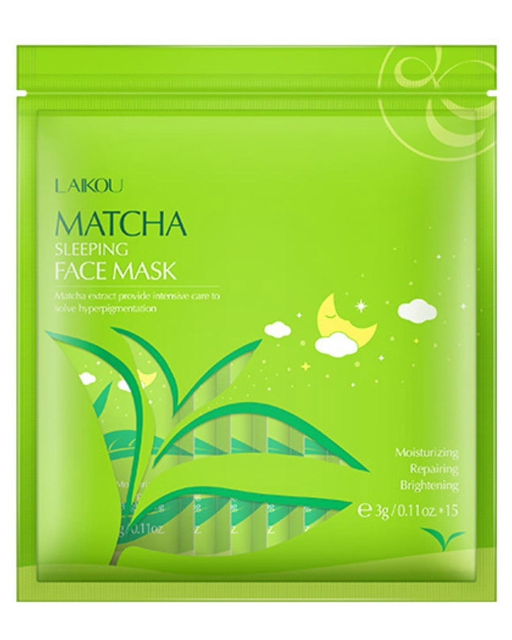 Ночная маска для лица с чаем матча, 3г