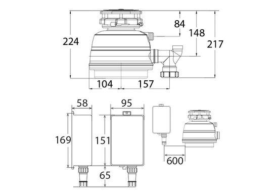 Измельчитель пищевых отходов STATUS Next 200 Compact