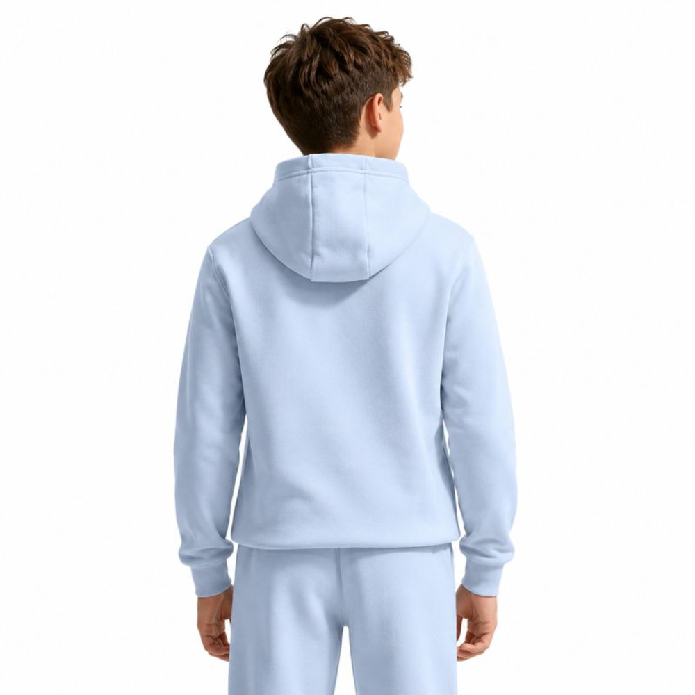 Детская теннисная толстовка Nike Sportswear Club Fleece Pullover - hydrogen blue/white
