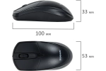 Мышь проводная SONNEN B61, USB, 1600 dpi, 2 кнопки + колесо-кнопка, оптическая, черная 513513