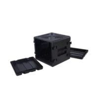 Ударопрочный пластиковый Рэковый кейс 10 юнитов KZCASE@RACK10U