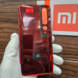 Крышка для Xiaomi Mi 10 - оригинальная задняя стеклянная панель (зеркально зелёного цвета)