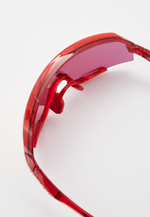 Спортивные очки с диоптриями 100% SLENDALE Campari Translucent Red - HiPER Fire Red Mirror Lens