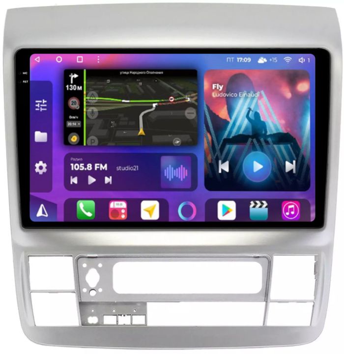Магнитола для Toyota Alphard 1 H10 2005-2008 - FarCar BM9-2K-9577 монитор 9.5" 2K QLED на Android 14, Быстрая, CarPlay, 4G SIM-слот