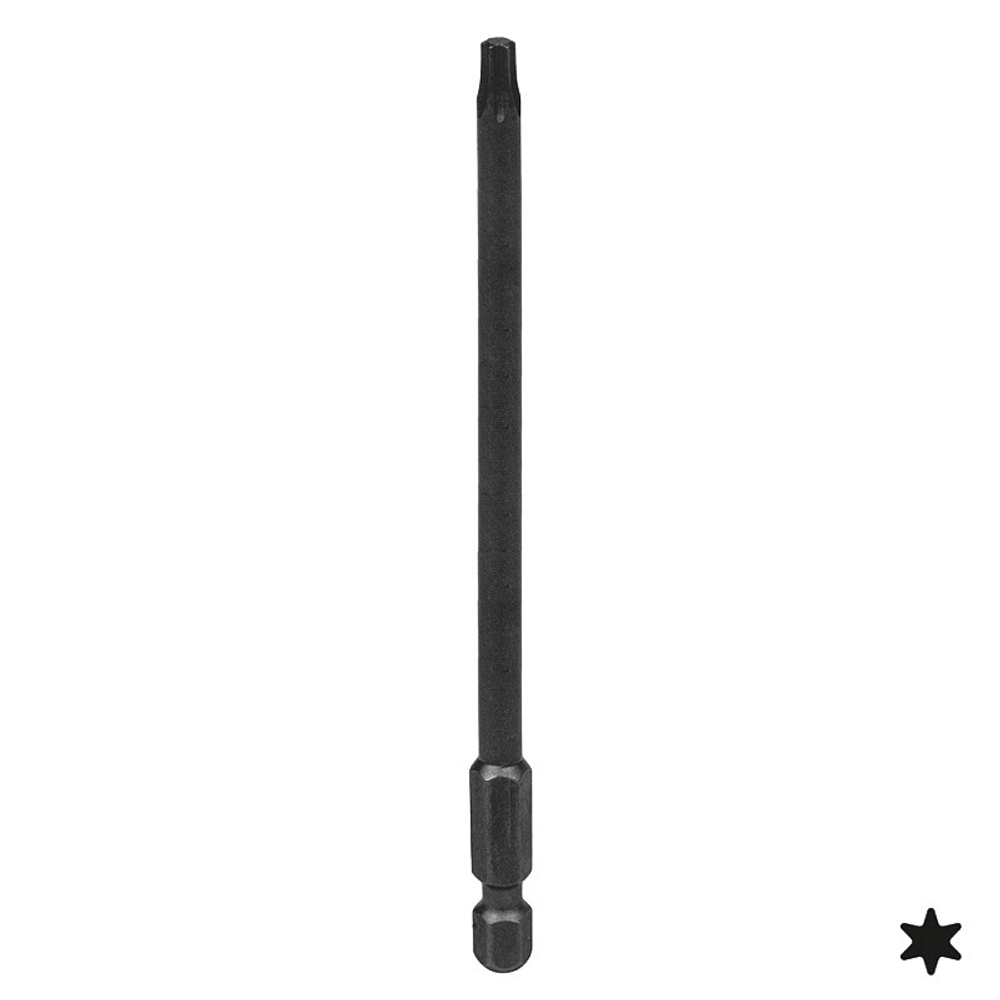 KING TONY (711120T) Вставка (бита) торцевая 1/4", L = 110 мм, TORX, T20, для шуруповерта