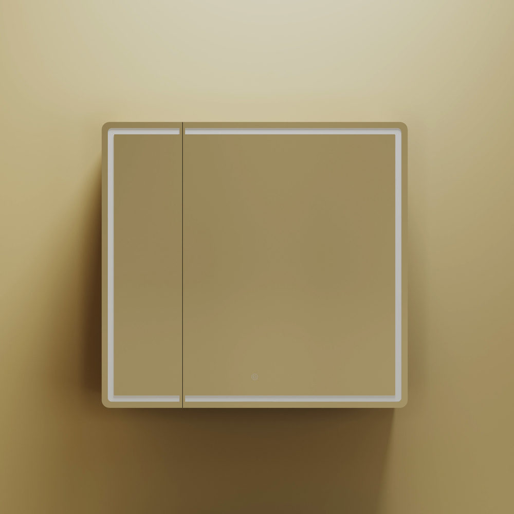Зеркальный шкаф Sancos Mirror 790x150х740 мм, с LED подсветкой, арт. MI80ECH