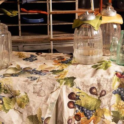 Скатерть 170x270 Tessitura Toscana Telerie Doucers Naturale