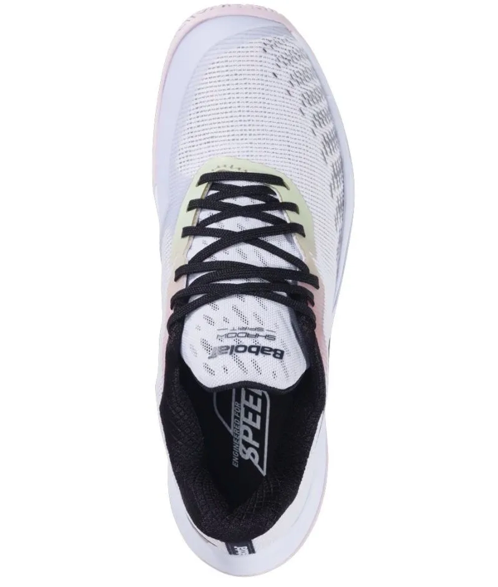 Женские кроссовки для бадминтона/сквоша Babolat Shadow Spirit 2 - white/white