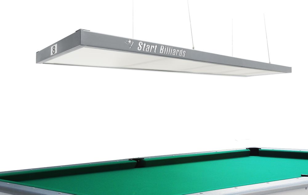 Лампа STARTBILLIARDS Club select 5 секций (Ral 9005 муар (black),Рассеиватель (комплект))