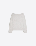 Женский свитер оверсайз с V-образным вырезом soft touch - BERSHKA