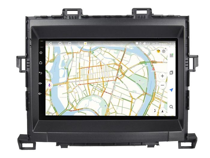 Магнитола для Toyota Alphard H20, Vellfire 2008-2014 (менее 10 динамиков) - Vaycar VA77-0698 на Android 13, Быстрая, 4G SIM-слот