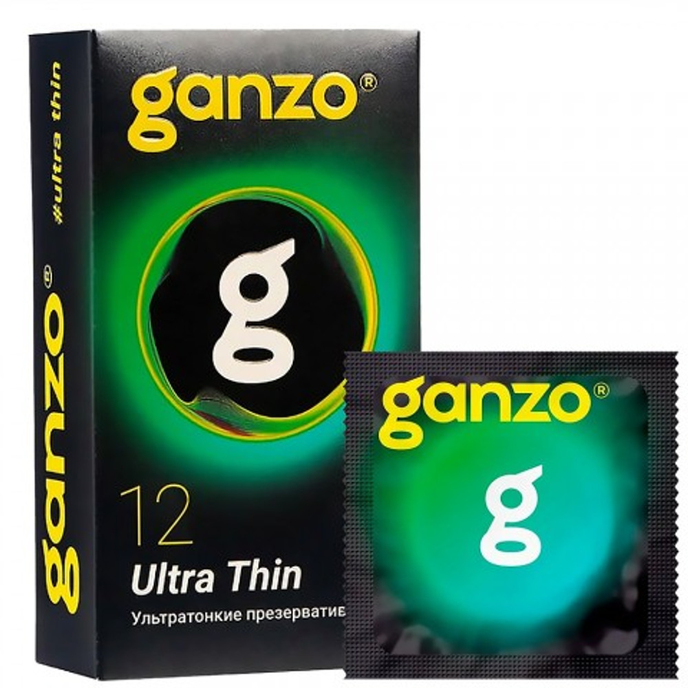 Презервативы ультратонкие Ganzo Ultra Thin 12 шт.