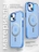 Чехол накладка iPhone 15 6.1" Gurdini Rome Series with Magsafe Blue