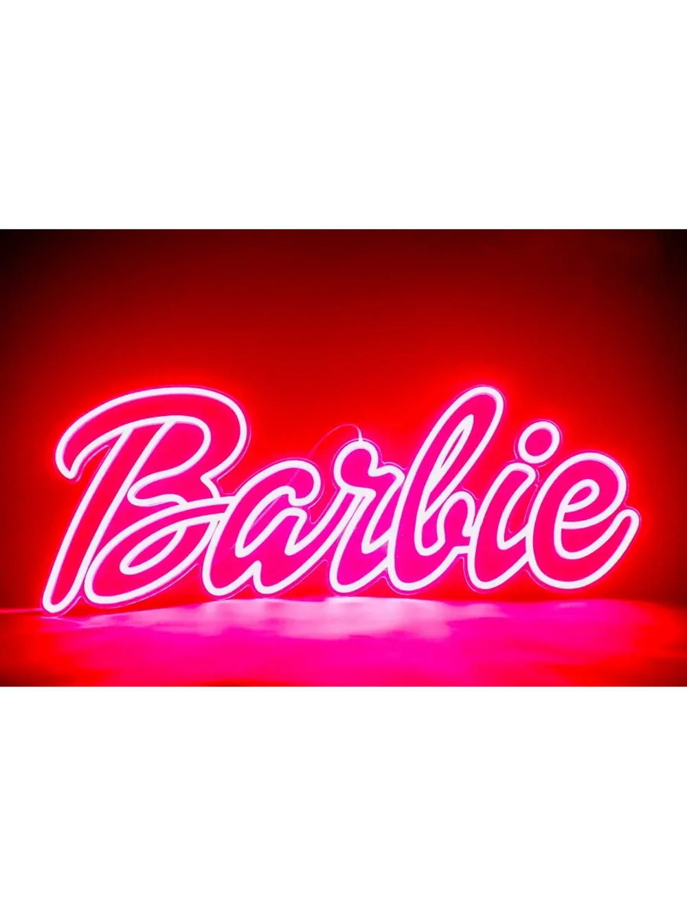 Неоновая вывеска светильник Barbie