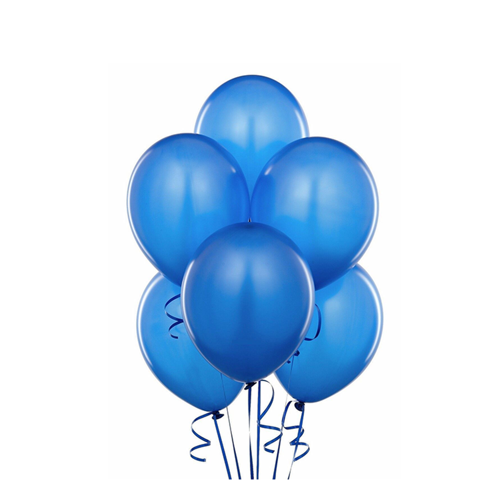 Синие воздушные шары металлик Экстра Blue
