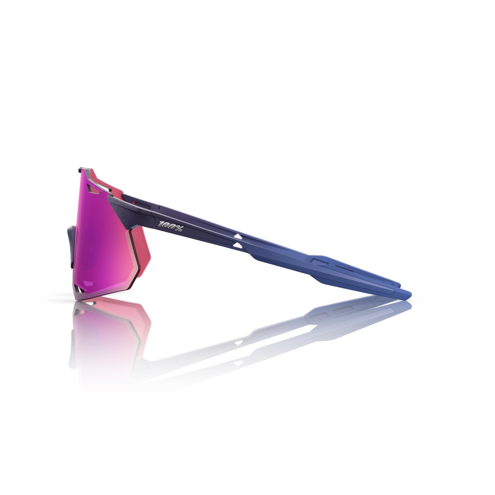 Спортивные очки 100% Hypercraft XS / Satin Storm Metallic / Purple Mirror Lens / на узкое лицо