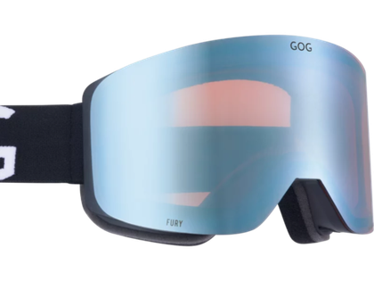 Горнолыжная маска GOG Fury / Matt Black / Reflex Blue