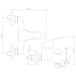 Смеситель Rossinka Y40-30 для ванны