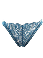 Трусики-стринги Geo Lace (Размер: S) (Цвет: бирюзовый)