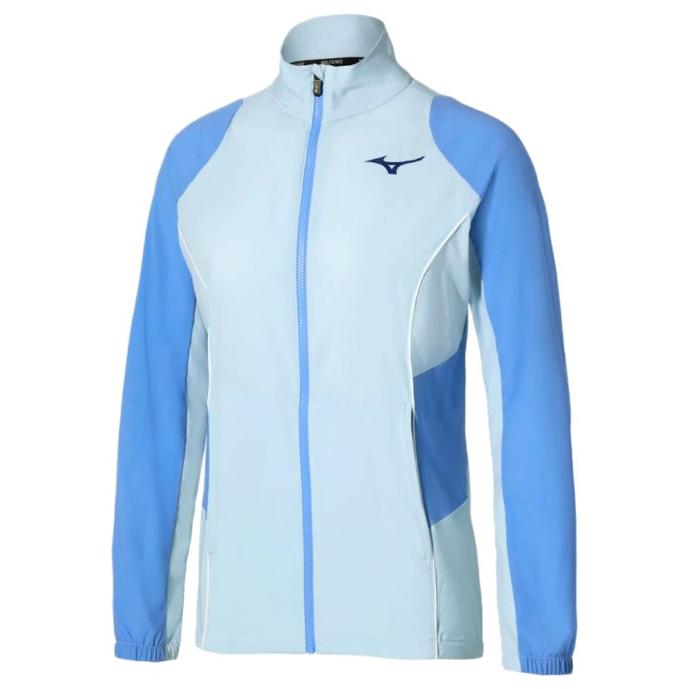 Женская теннисная кофта Mizuno Frontier Shadow Jacket - ice water