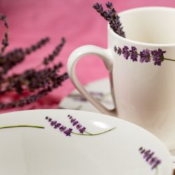 Тарелка White Fox LT304 десертная Mix.Flowers фарфор 19 см | White Fox