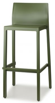 Стул барный пластиковый Kate зеленый