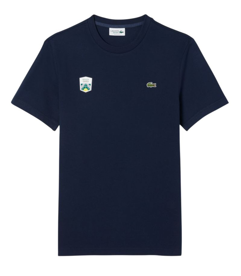 Теннисная футболка Lacoste Rolex Paris Masters Edition - navy blue
