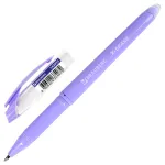 Ручка стираемая гелевая с грипом BRAUBERG X-ERASE PASTEL, 1шт, СИНЯЯ, узел 0,7 мм, линия 0,35 мм, 143953