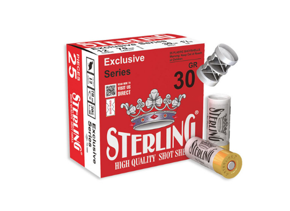 Патрон 12/70 STERLING Bior дробь № 4 32 гр.