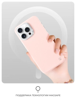 Чехол PYNANA для iPhone 16 Pro Max кожа, Swarovski, розовая сакура