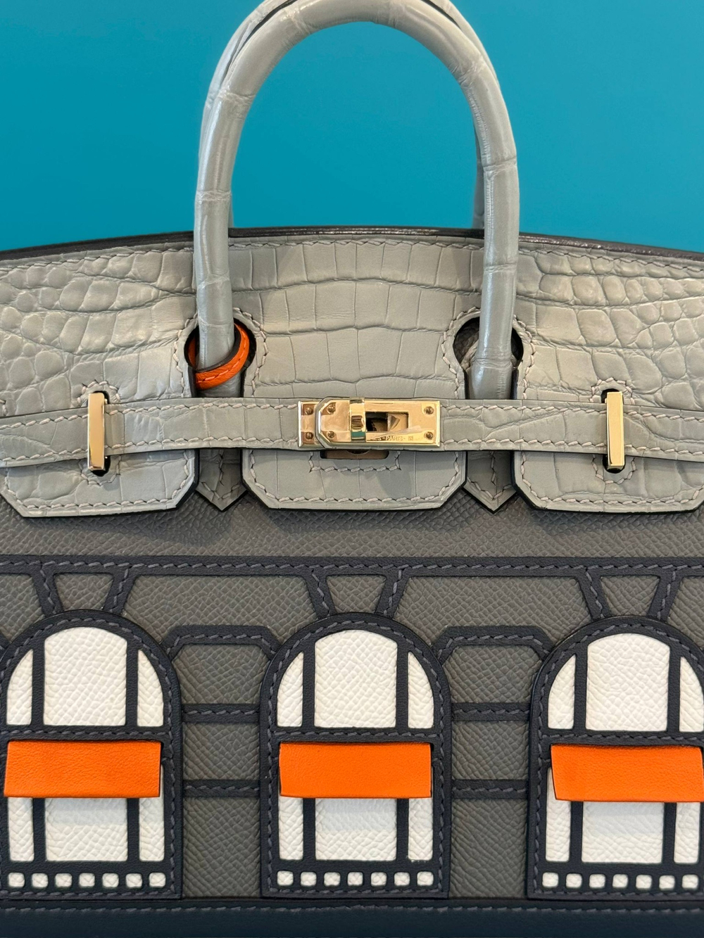Сумка Hermes из кожи крокодила