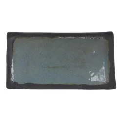 Блюдо 32*17,6*2 см прямоуг. Turquoise black пластик меламин P.L. Proff Cuisine