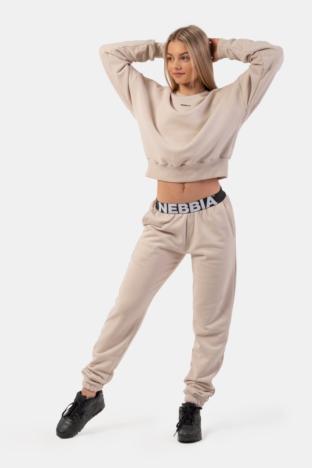 Худи LOOSE FIT SWEATSHIRT "FEELING GOOD" 420 Кремовая